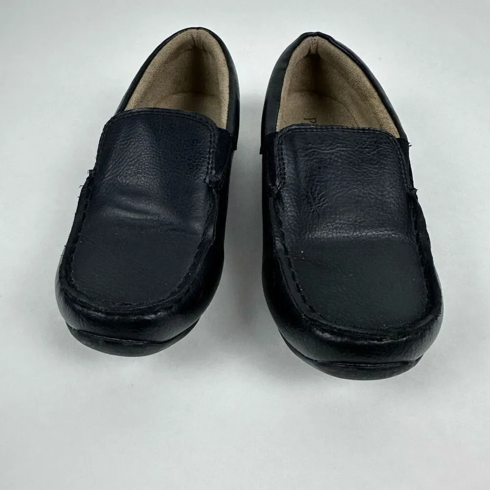 Children's Place Boys Black Slip On Dress Shoes size 1